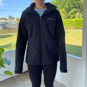 Womens Columbia Size L Fleece Lined Windbreaker